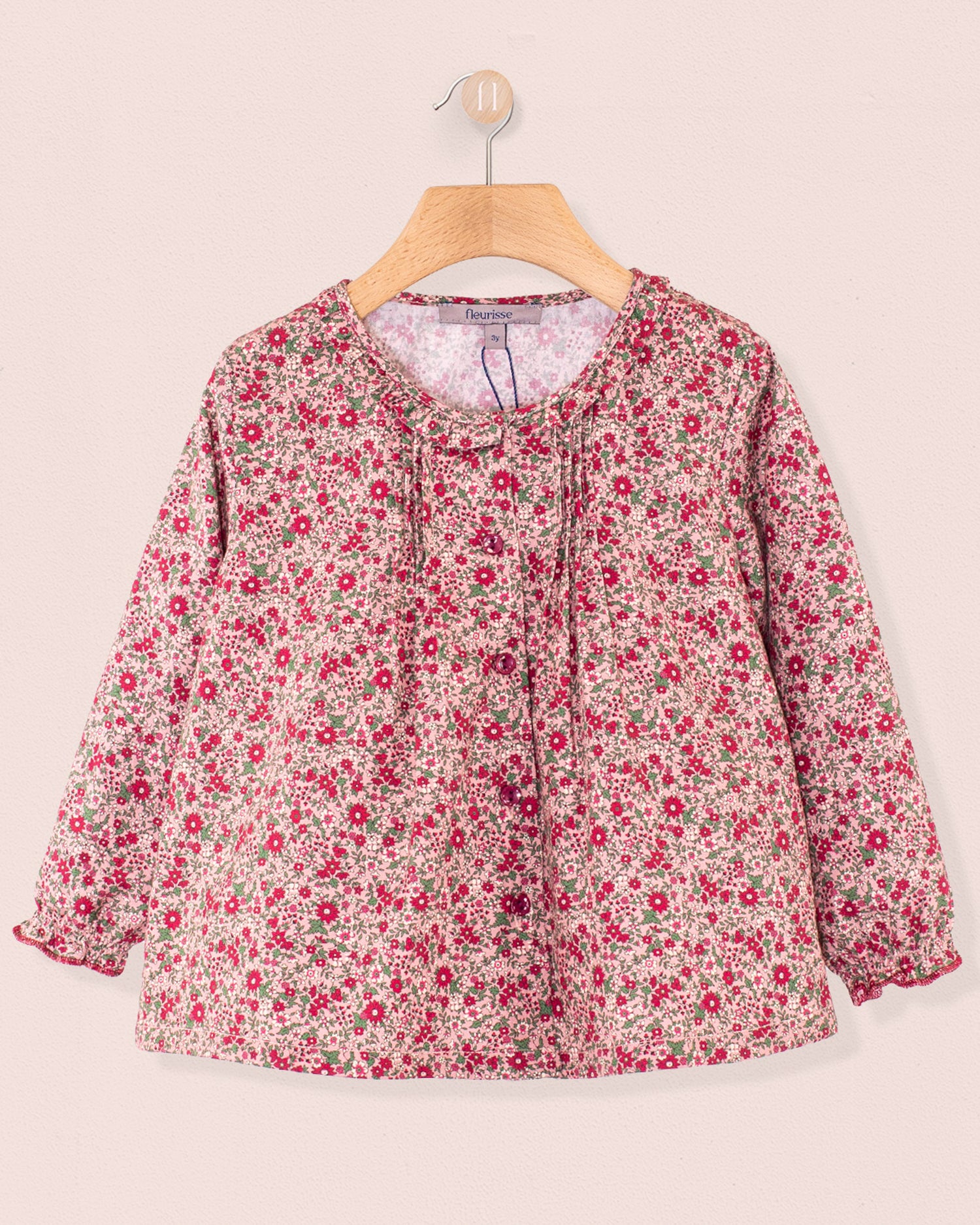 Ruffle Mini Mauve Floral Tunic